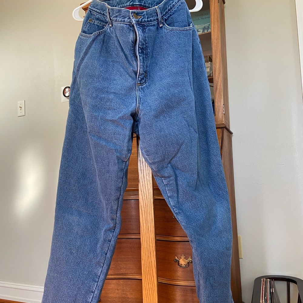 Vintage L.L. Bean fleece lined jeans